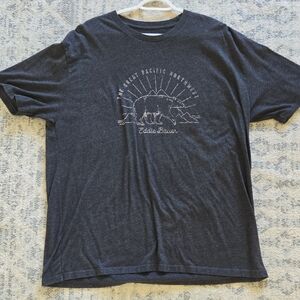 Eddie Bauer Men's Charcoal Graphic Tee